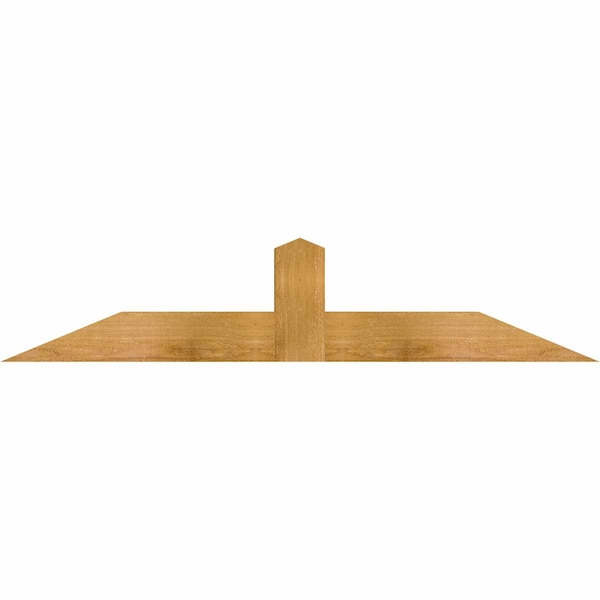 Ekena Millwork Portland Rough Sawn Timber Gable Bracket, Western Red Cedar, 48"W x 10"H x 4"D x 4"F, 5/12 Pitch GBW048X10X0404POR00RWR - main